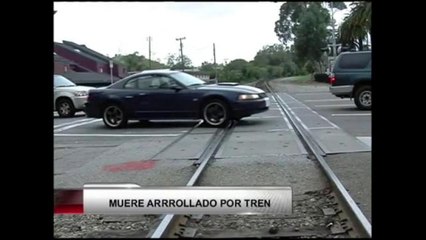 Estudiante es arrollado por un tren