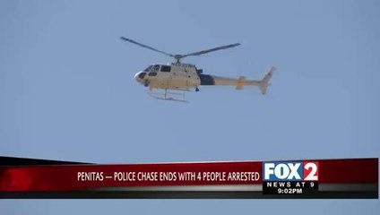 Four Arrested after Border Patrol and Mission Police Chase