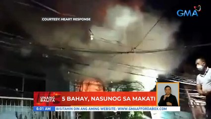 5 bahay, nasunog sa Makati | UB