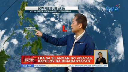 LPA sa silangan ng Visayas, patuloy na binabantayan | UB