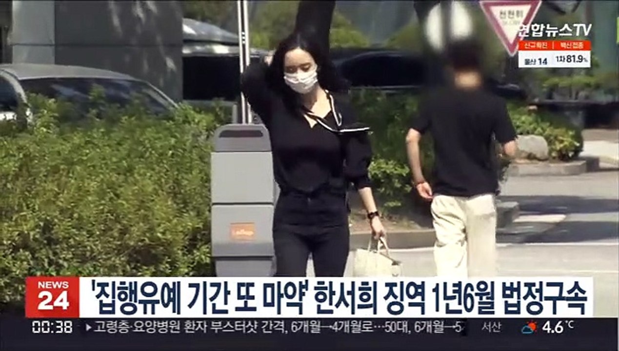 '집행유예 기간 또 마약' 한서희 징역 1년6월 법정구속