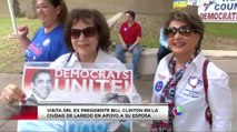 Expresidente Bill Clinton en Laredo