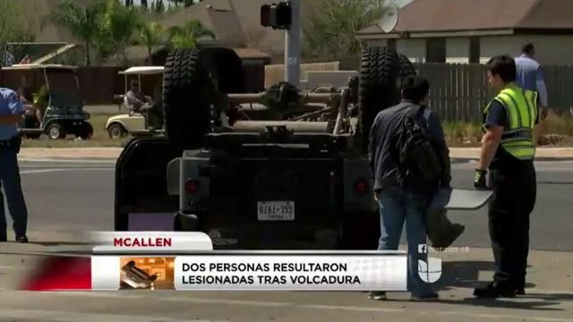 Dos personas resultaron lesionadas tras volcadura