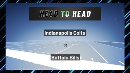 Indianapolis Colts at Buffalo Bills: Moneyline