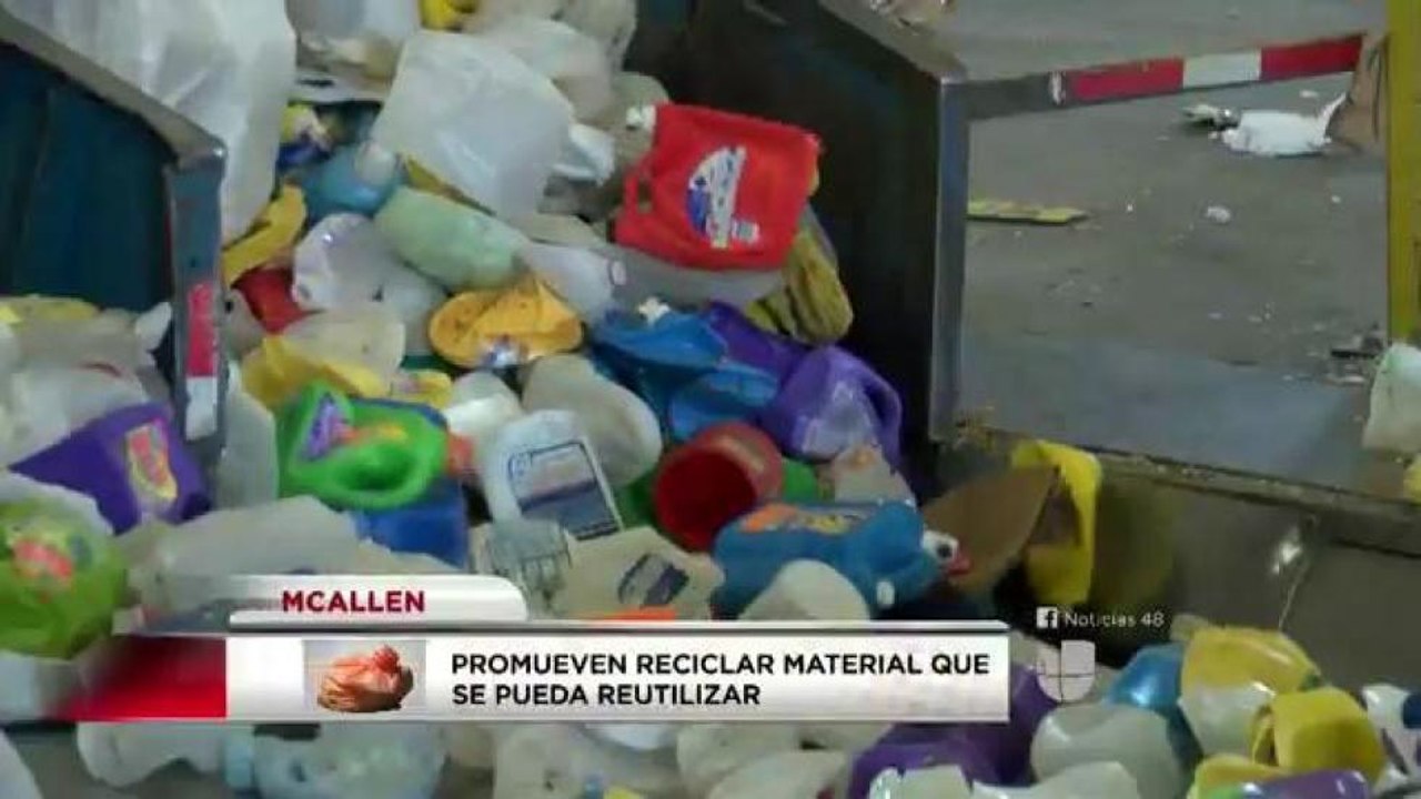 Promueven el reciclar material en McAllen
