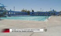 Padres de niños nadadores están preocupados por cierre de piscina.