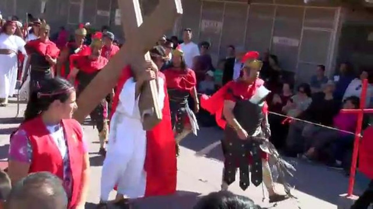 Conmemoran la pasión de Cristo