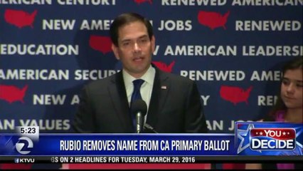 Rubio Removes Name From California Ballot