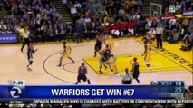 WARRIORS ATTEMPT TO BREAK WIN RECORD TONIGHT