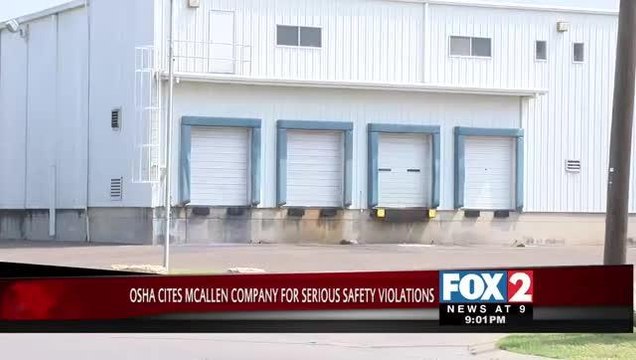 OSHA Cites McAllen Company $58,000 for Ammonia Leak and Other Violations
