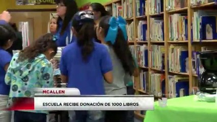 Escuela recibe una donación de 1000 libros