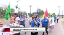 Marchan por derechos de los inmigrantes