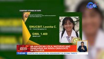 68-anyos na lola, natupad ang pangarap na maka-graduate sa college | UB