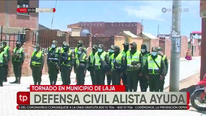 Defensa Civil y Bomberos enviarán ayuda humanitaria y vituallas a Laja tras un fuerte tornado
