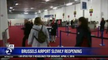 BRUSSELS AIRPORT SLOWLY REOPENS