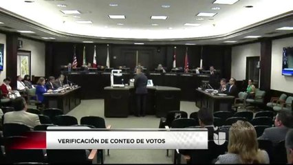 Aprueban Resultados de las Elecciones Especiales