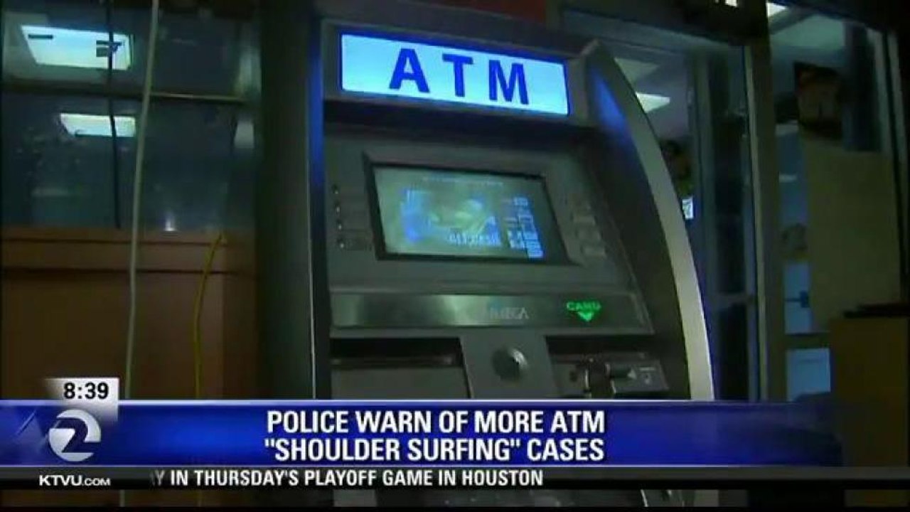 ATM 'SHOULDER SURFING' THEFTS ON RISE - Vídeo Dailymotion
