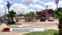 Manifestantes piden boicotear restaurante de Wendy's
