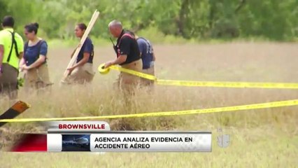 Analizan evidencias en accidente aéreo