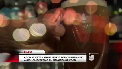 Consumo de alcohol excesivo en menores de edad