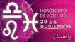 Horóscopo de hoy sábado 20 de noviembre de Josie Diez Canseco