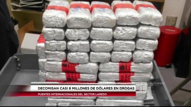 Decomisan Casi Ocho Millones de Dólares en Drogas