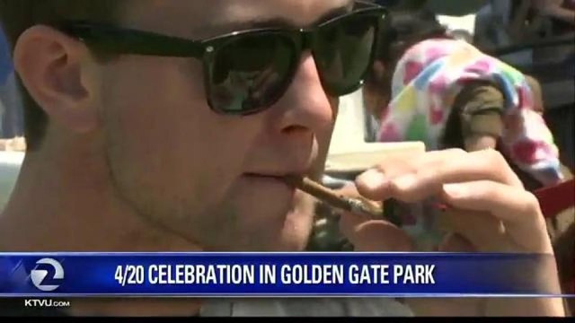 THOUSANDS FULL GOLDEN GATE PARK FOR 420 PARTY