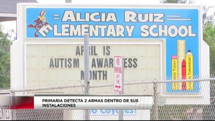 Detectan Presencia de Armas en una Escuela Primaria