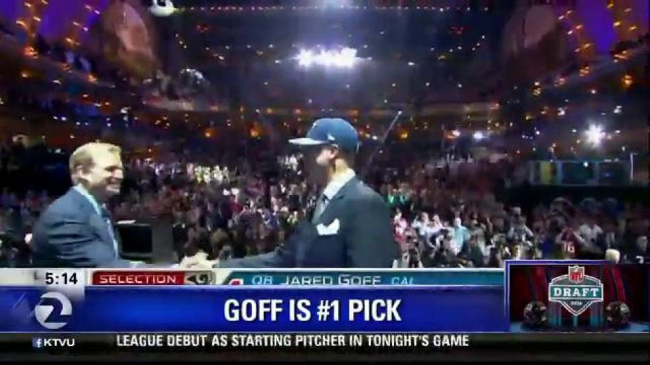 BAY AREA NATIVE GOFF SELECTED #1 IN NFL DRAFT