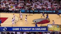 WARRIOR FACE TRAIL BLAZERS IN GAME FIVE TONIGHT