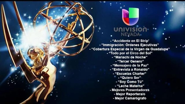 Noticias Univision Nevada recibe 16 nominaciones al Premio Emmy