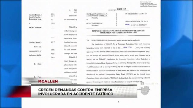 Crecen demandas contra empresa involucrada en accidente de Laredo