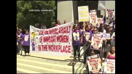 VIDEO: Trabajadoras de limpieza protestan en contra del acoso y los abusos