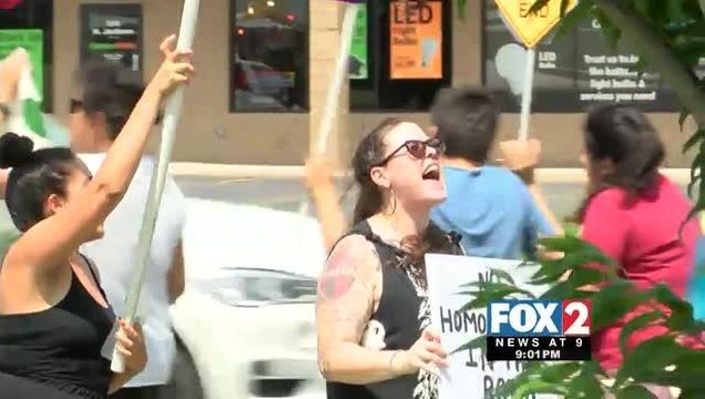 Anti-Transgender Bathroom Directive Sparks Protest outside Gov. Abbott\'s McAllen Book Signing