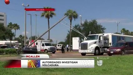 Autoridades investigan volcadura en McAllen