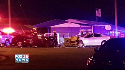 Three-vehicle collition leaves one man dead.