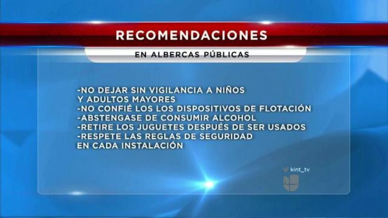 Recomendaciones para la temporada de alberca
