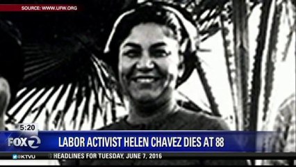 HELEN CHAVEZ DIES IN BAKERSFIELD