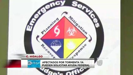Afectados por tormenta ya pueden solicitar ayuda federal