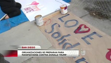 Preparativos para la llegada de Trump