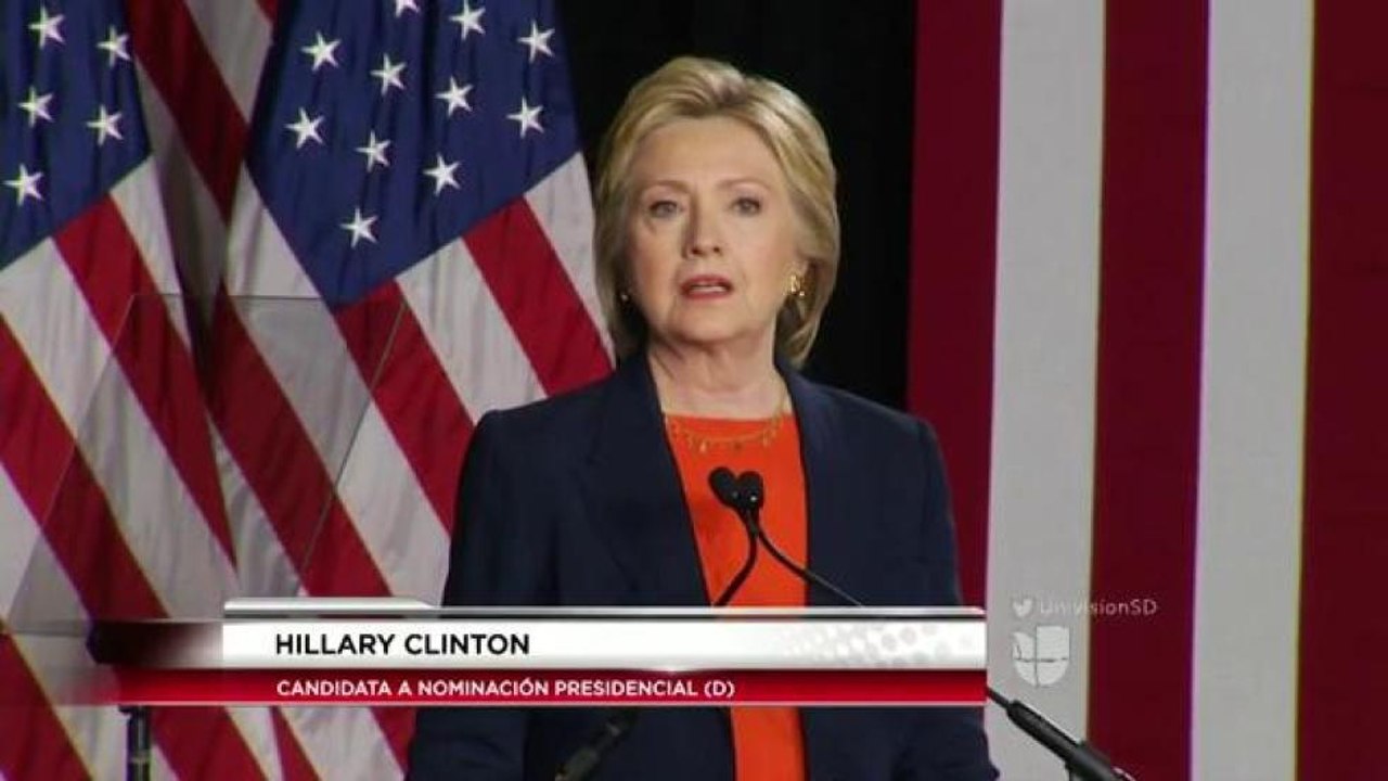 Repentina visita de Hillary Clinton