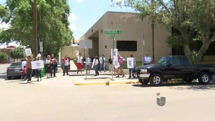 Fronterizos protestan contra actos de violencia en Oaxaca