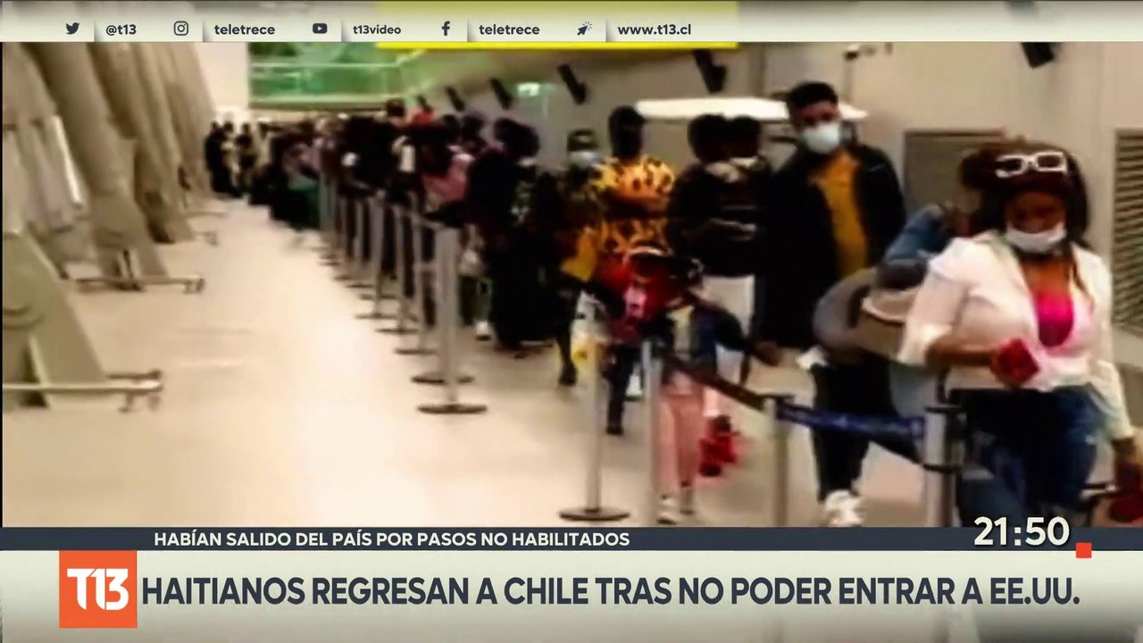 Vuelve la plaga: Cientos de haitianos llegan a Chile por el aeropuerto - T13