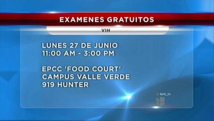 Ofrecen examenes gratuitos de VIH en El Paso