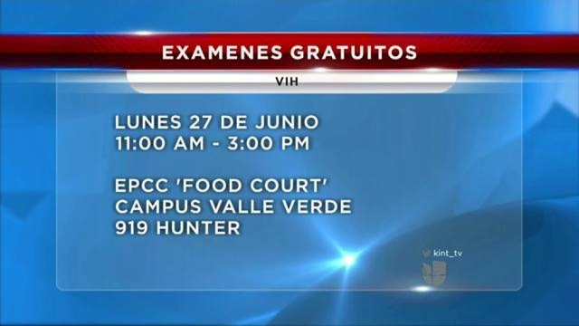 Ofrecen examenes gratuitos de VIH en El Paso
