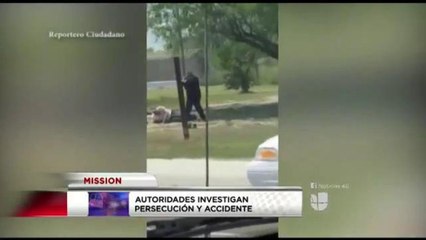 Autoridades investigan persecución y accidente en Mission
