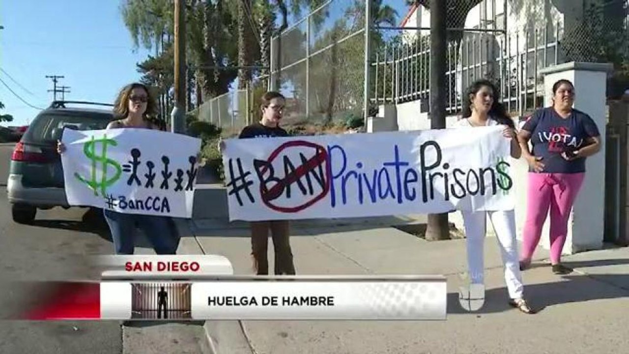 Activistas protestan con huelga de hambre contra cárceles privadas