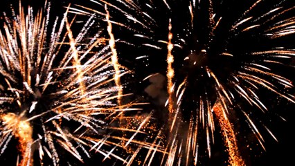 Fireworks at night sky