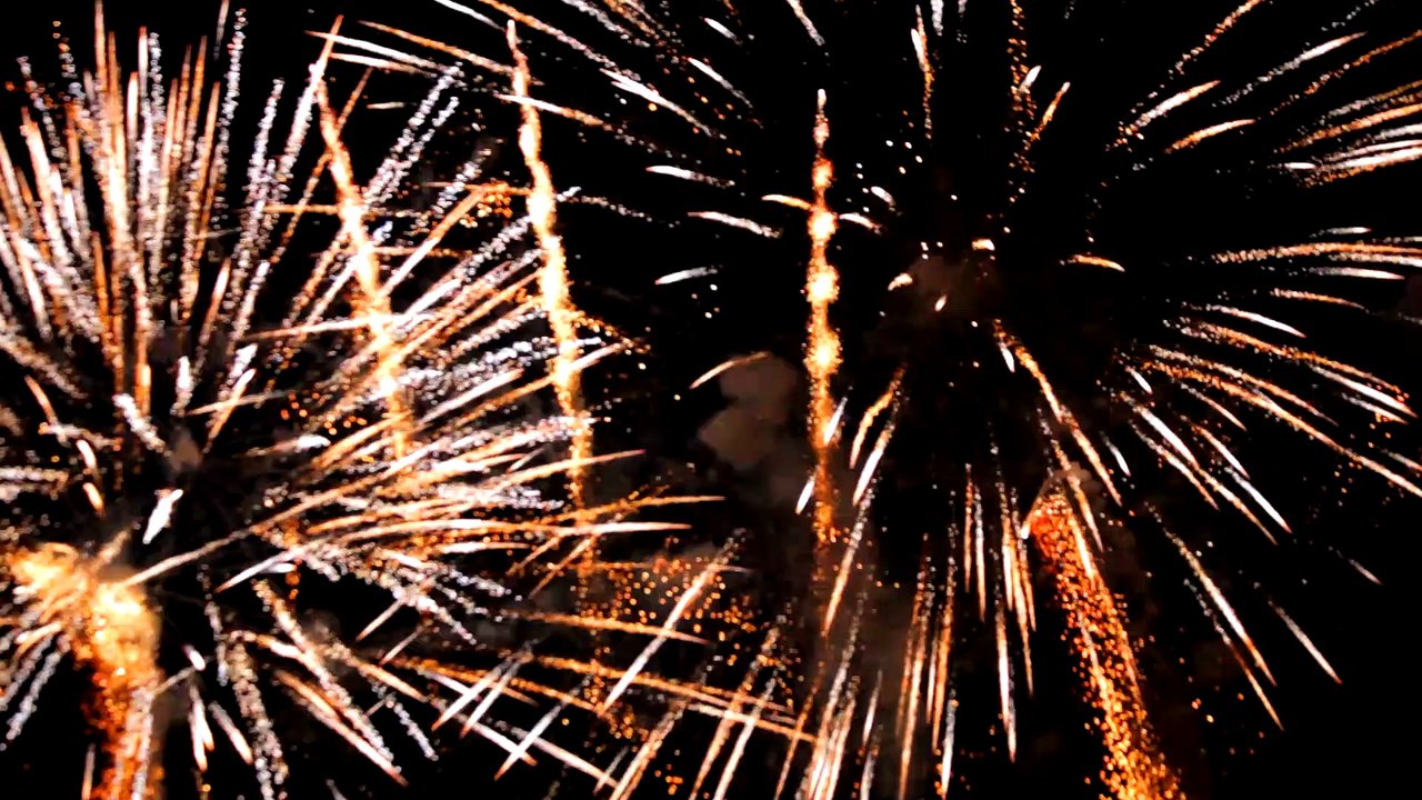 Fireworks at night sky