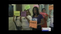 Vídeo: Inmigrantes en Massachusetts protestan en la Casa Estatal